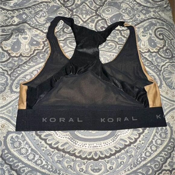 Koral Tan and Black Sports Bra - Picture 7 of 7